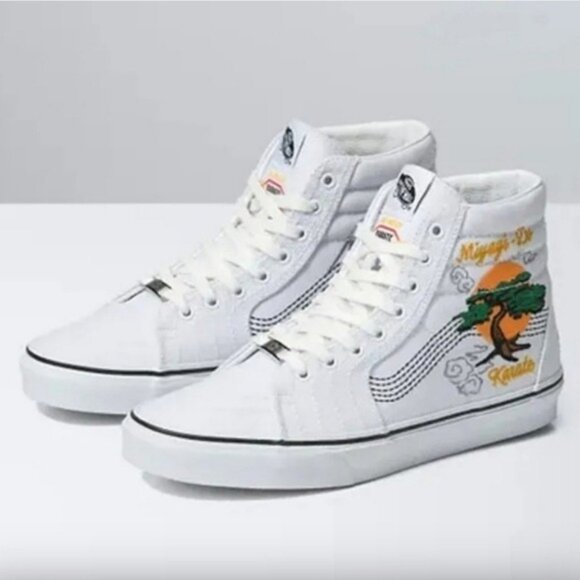 Vans Cobra Kai Miyagi Do Women Size 9 Sk8 Hi White Reseda Okinawa 032026 - Picture 2 of 7
